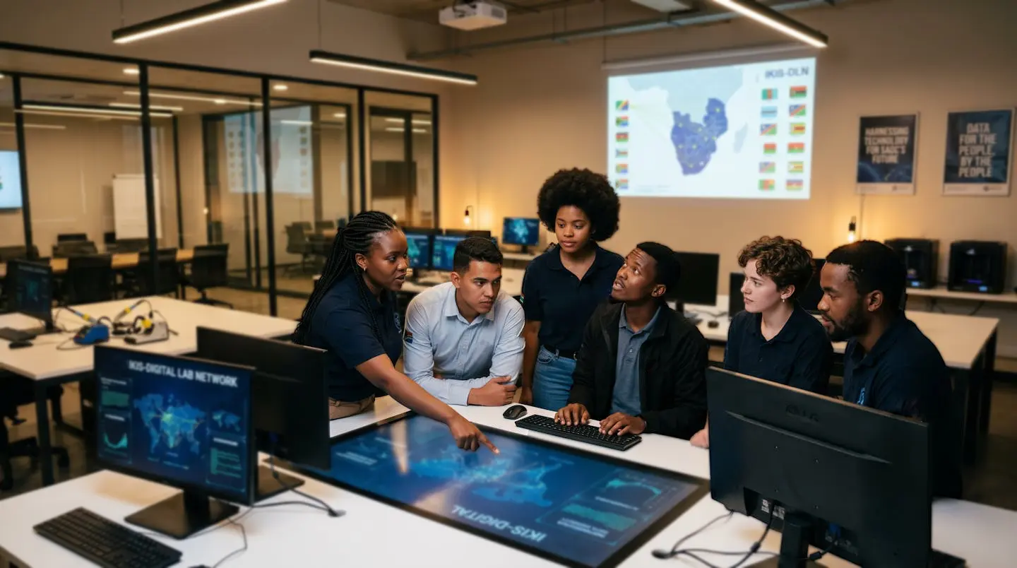 SADC Youth-led Regional IKIS-Digital Lab Networks for Ecosystem Integration and Governance: Launching interconnected IKS data-sovereign networks of physical labs, focusing  on Artificial Intelligence (AI) and regional data frameworks for  the preservation and accessibility of Ecosystem Integration and Governance.