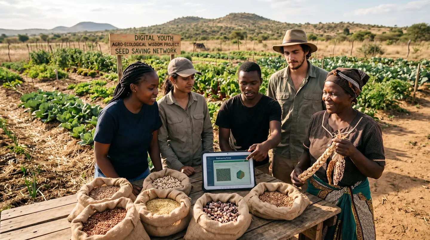 SADC Youth in IK Agro-Ecological Systems: Youth-led initiatives scaling up indigenous seed-saving networks and traditional crop management techniques for climate resilience.